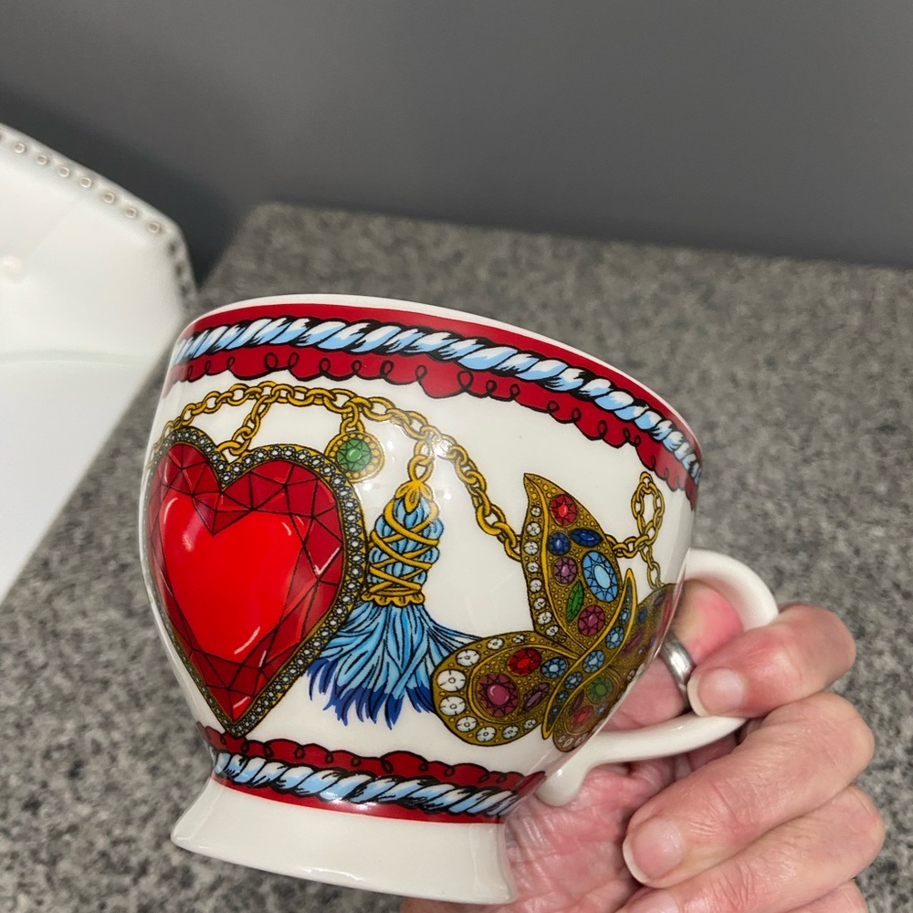 BRIGHTON Set of 2 Tea/Coffee Cups Jewel & Love Limited Edition Christmas 13 oz - Picture 11 of 16